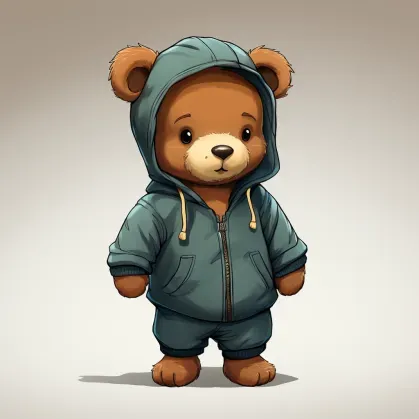 Cute Teddy Bears Wearing Clothes