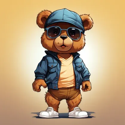 Cute Teddy Bears Wearing Clothes