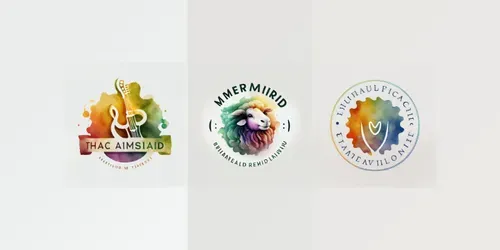 Watercolour Logos generated by midjourney