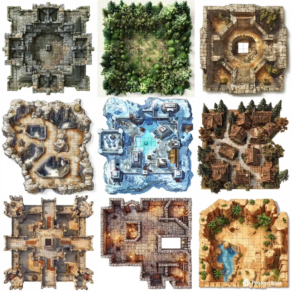 RPG Battlemaps Clip Art