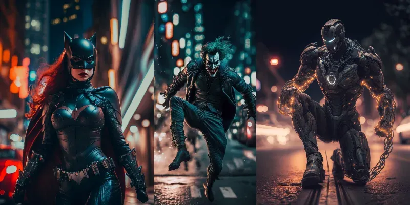 Realistic Poses Characters generated by undefined