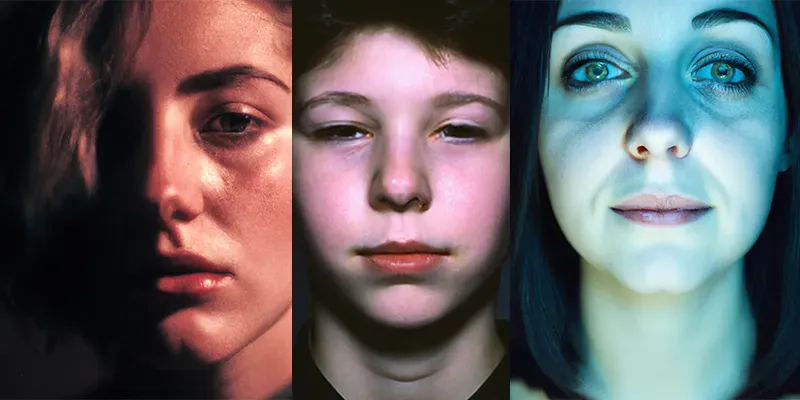 High Contrast Realistic Film Photography Portraits generated by undefined