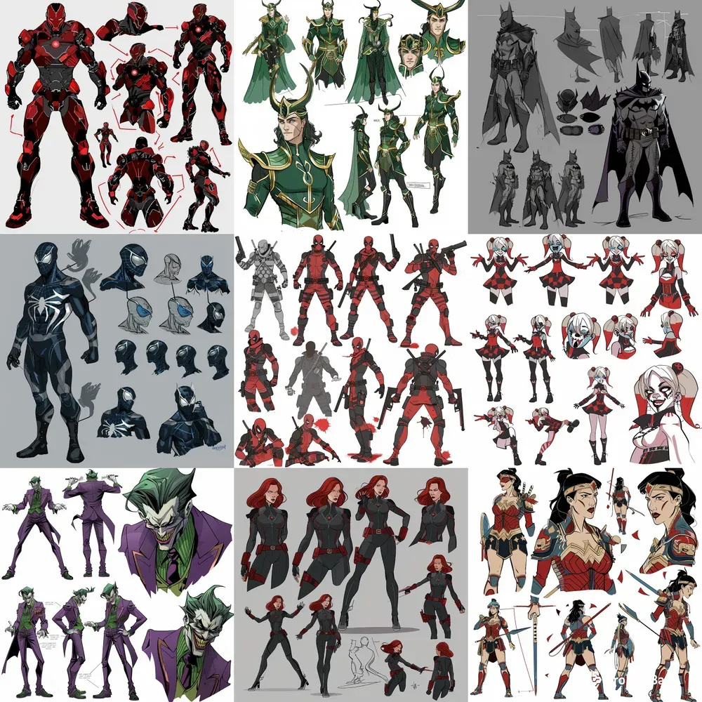 Comic Fusion Character Design Kits