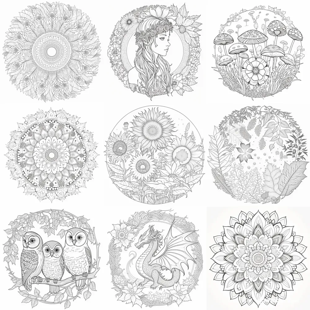 Mandal Coloring Pages