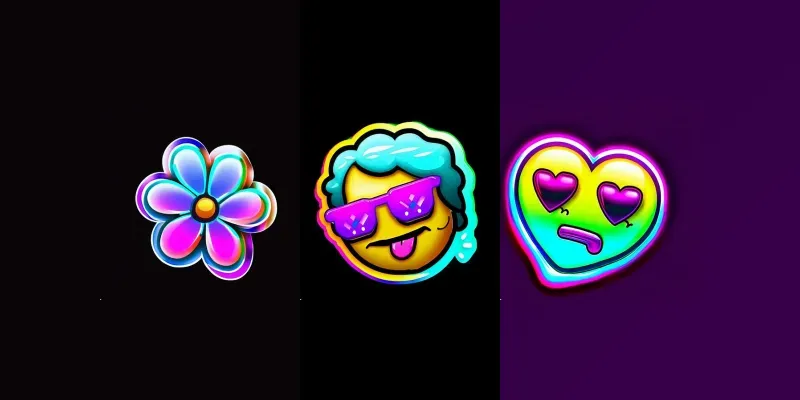 Brilliant Neon Stickers generated by undefined