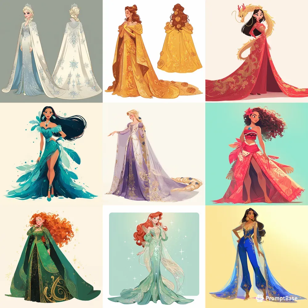 Disney Princesses In Met Gala Gowns