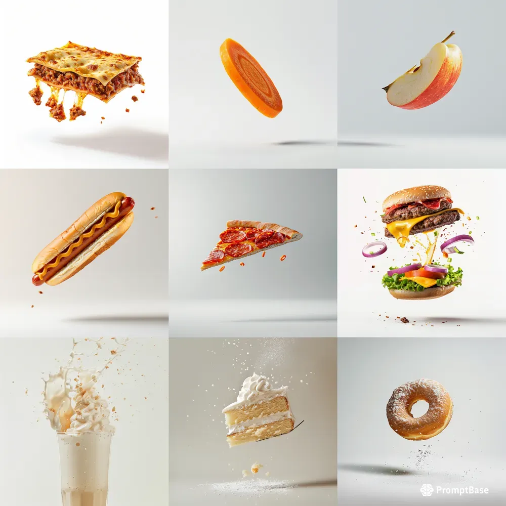Food Flying Photographs