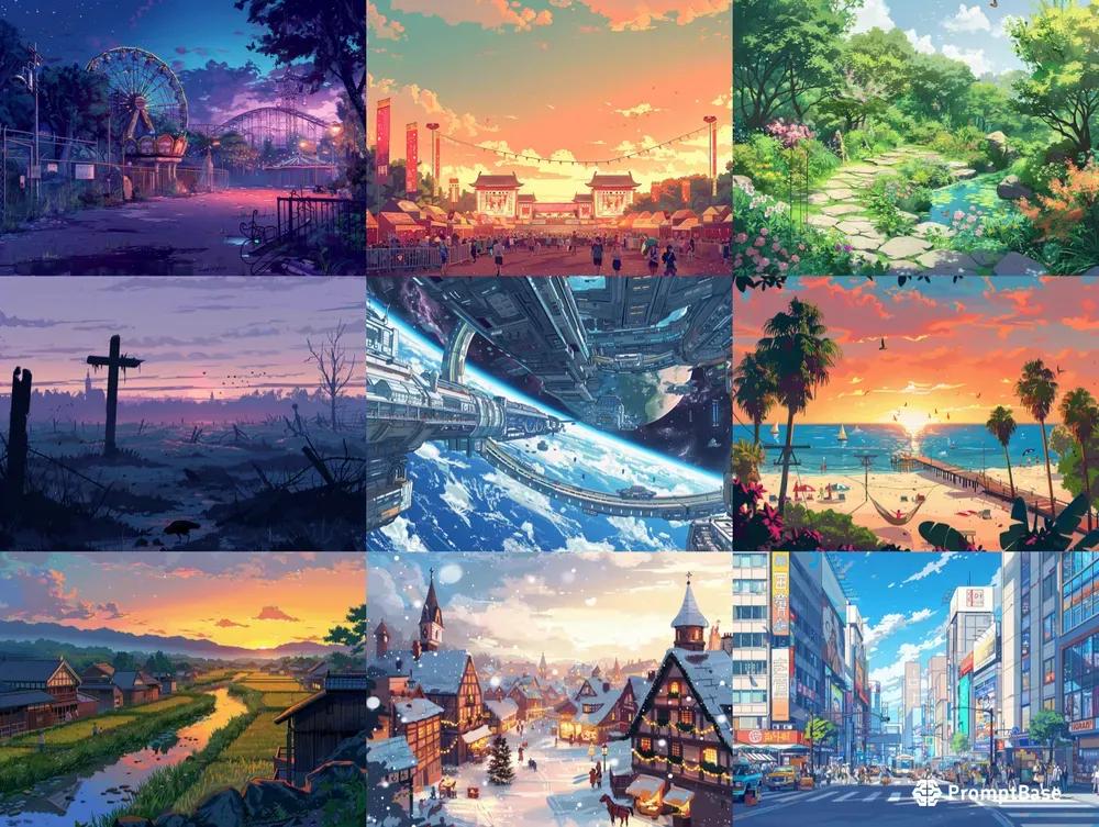 Epic Anime Landscapes