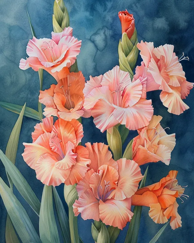 Watercolor Beautiful Flowers