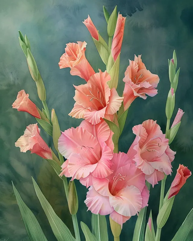 Watercolor Beautiful Flowers