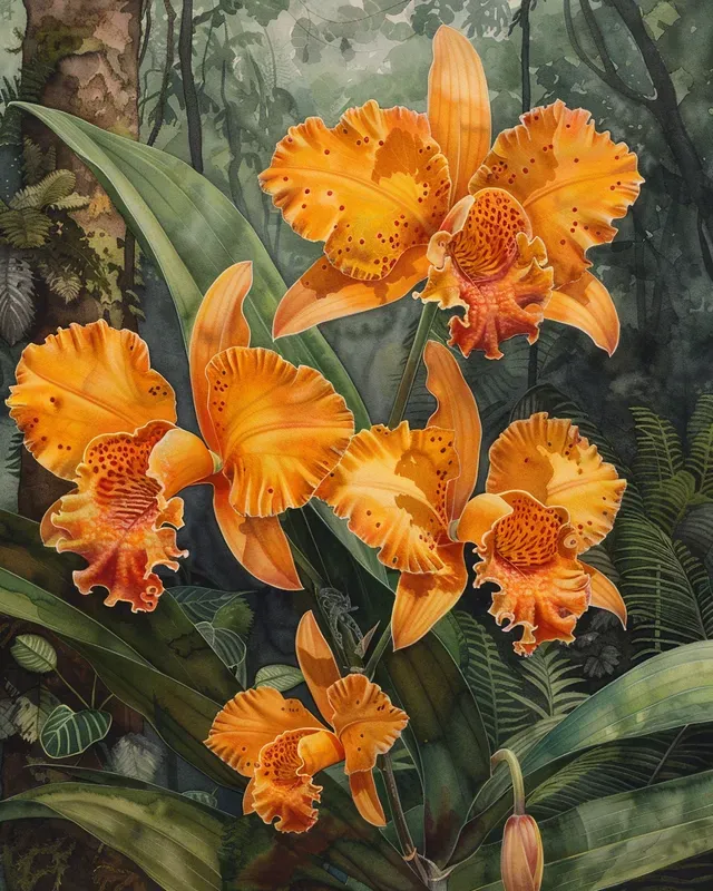 Watercolor Beautiful Flowers