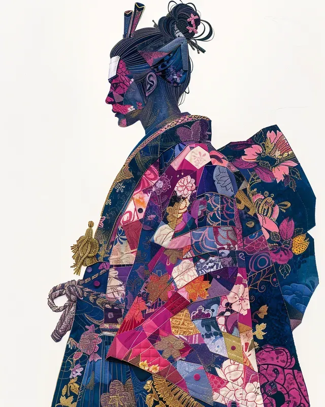 People Quilted Patterns Fill