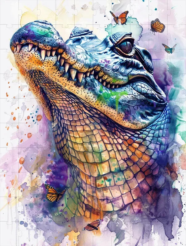 Watercolor Animals And Butterflies