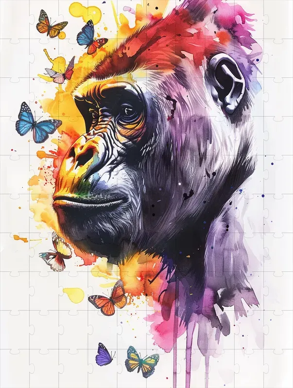 Watercolor Animals And Butterflies