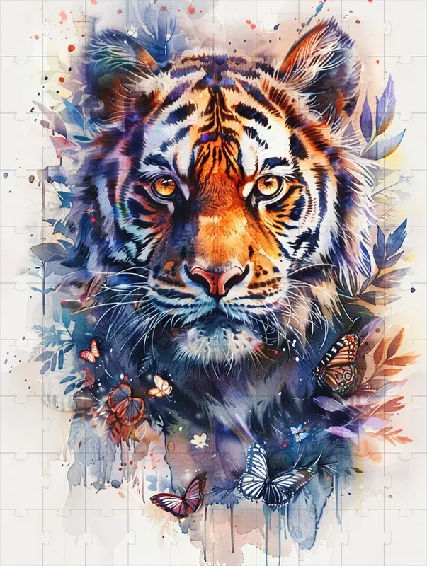 Watercolor Animals And Butterflies