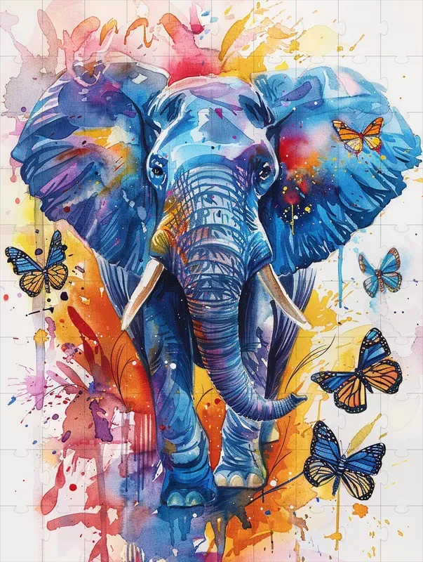Watercolor Animals And Butterflies