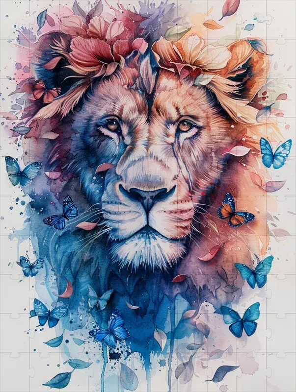 Watercolor Animals And Butterflies