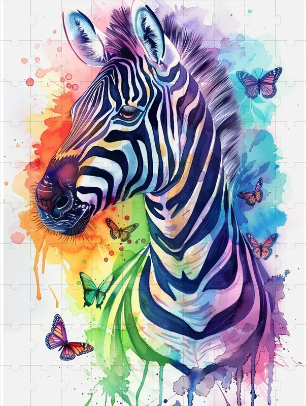 Watercolor Animals And Butterflies