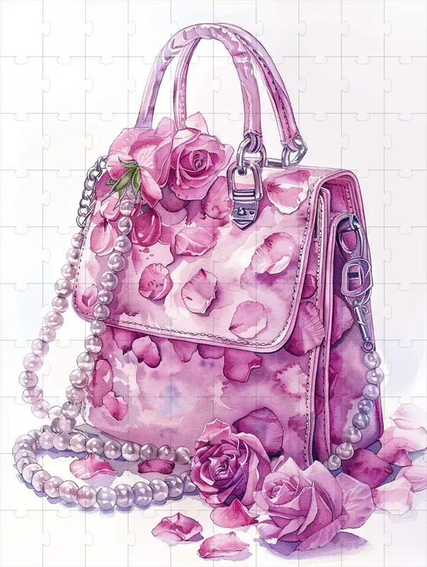 Fashion Pink Objects And Pearls