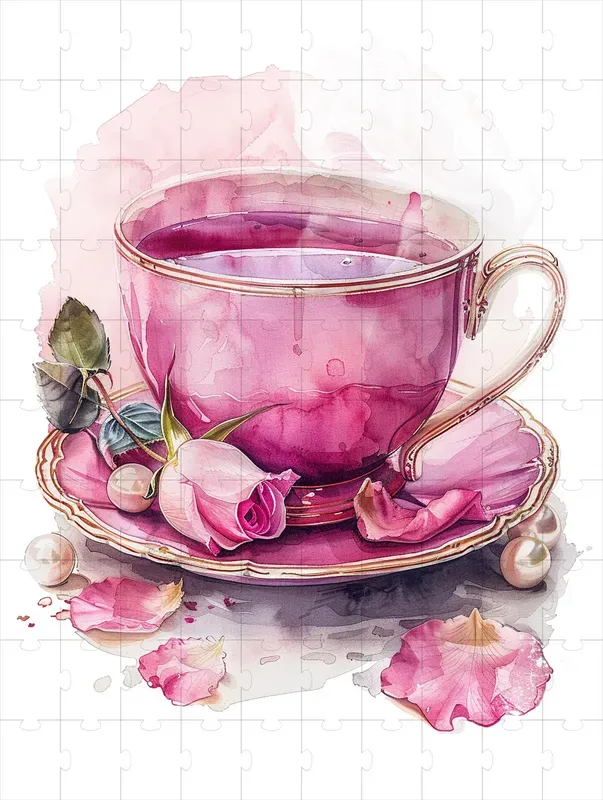 Fashion Pink Objects And Pearls