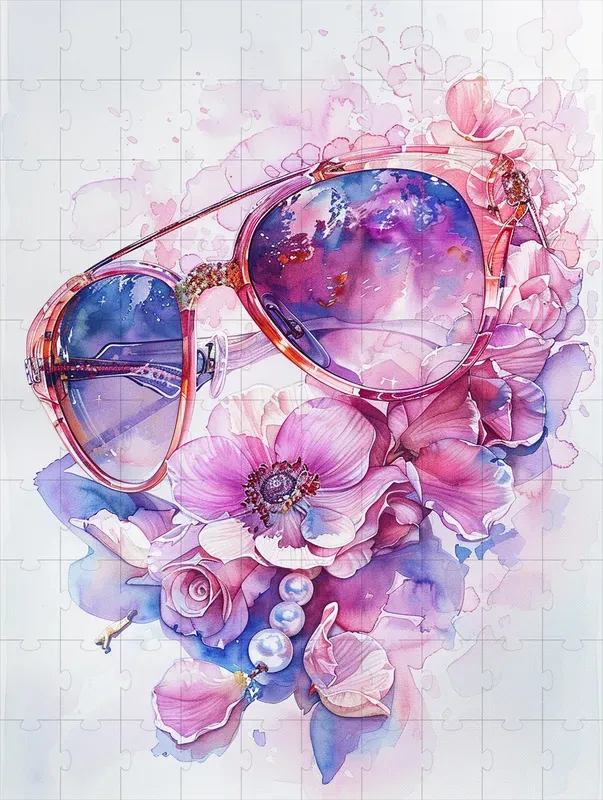 Fashion Pink Objects And Pearls