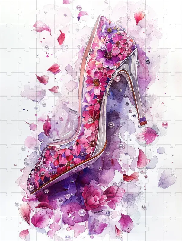 Fashion Pink Objects And Pearls