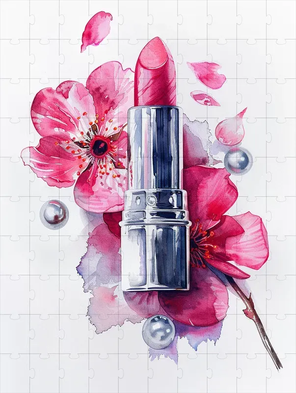 Fashion Pink Objects And Pearls