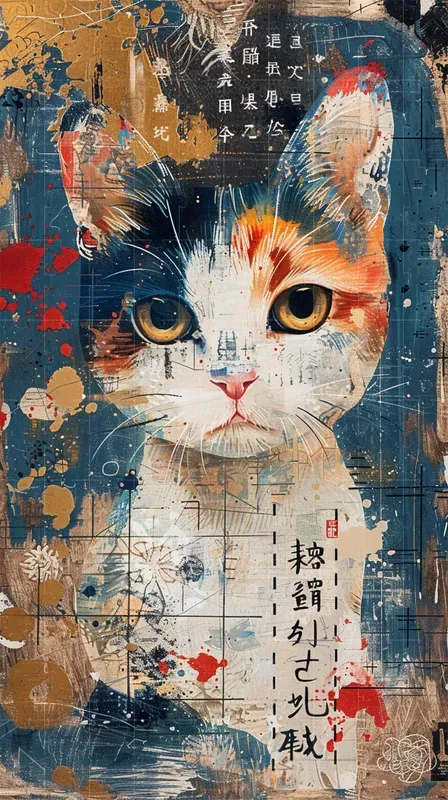 Japanese Posters Mixed Collages