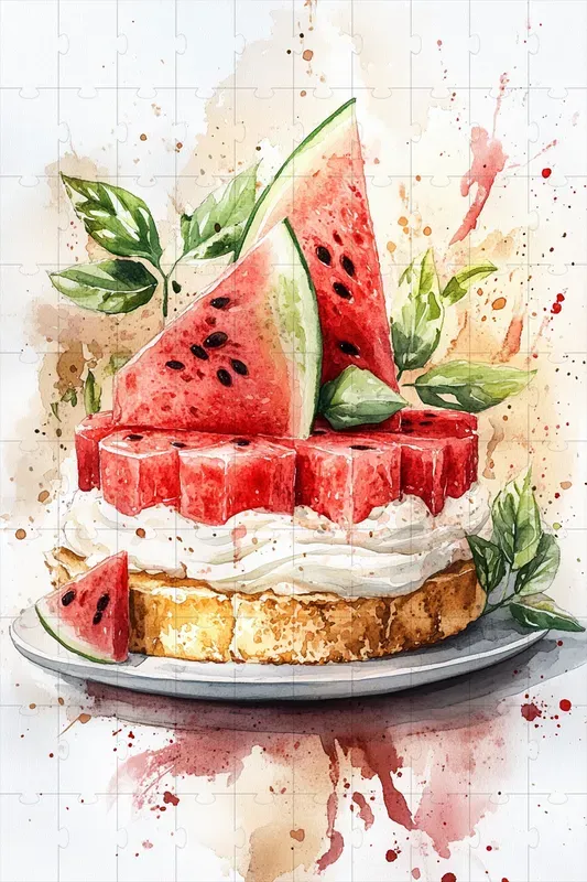 Watercolor Sweet Fruits