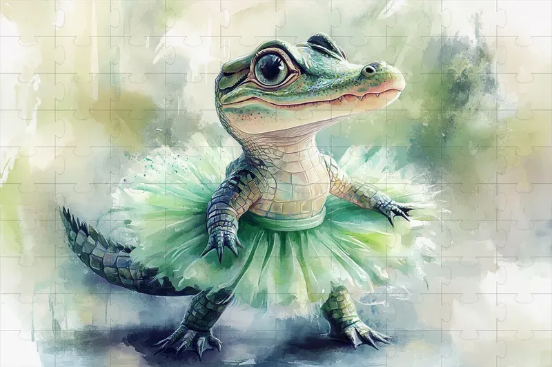 Baby Animal Ballerina Watercolors