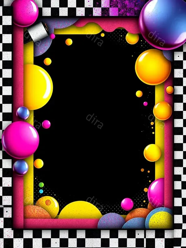 Eccentric Colorful Border Frames