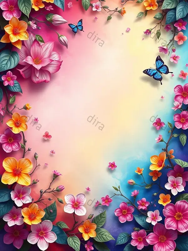 Eccentric Colorful Border Frames