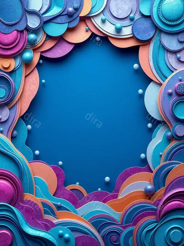 Eccentric Colorful Border Frames