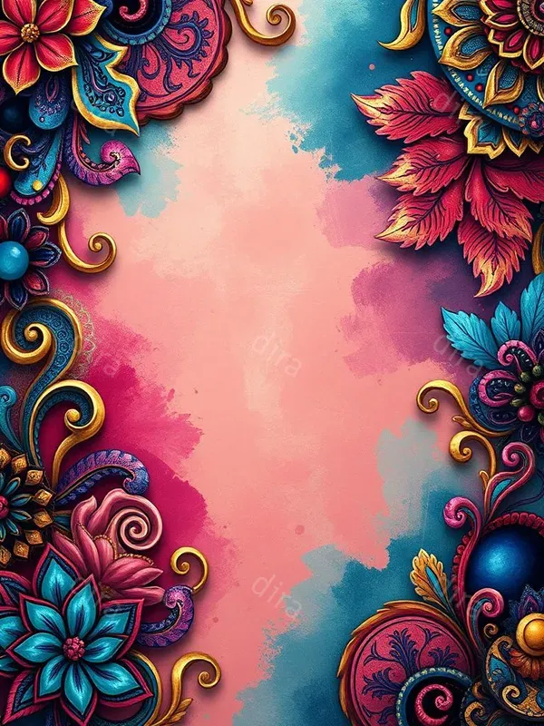 Eccentric Colorful Border Frames
