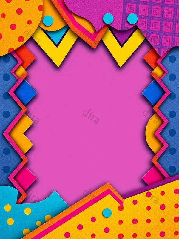 Eccentric Colorful Border Frames