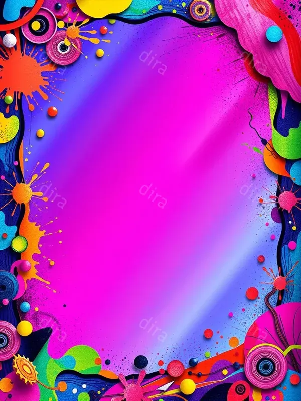 Eccentric Colorful Border Frames