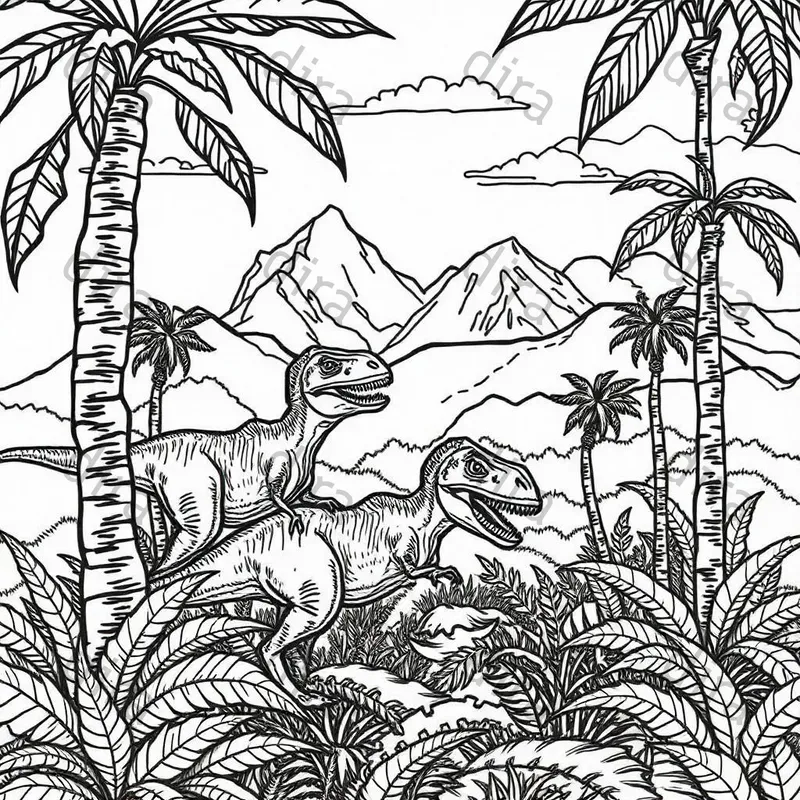 Dinasour Coloring Books