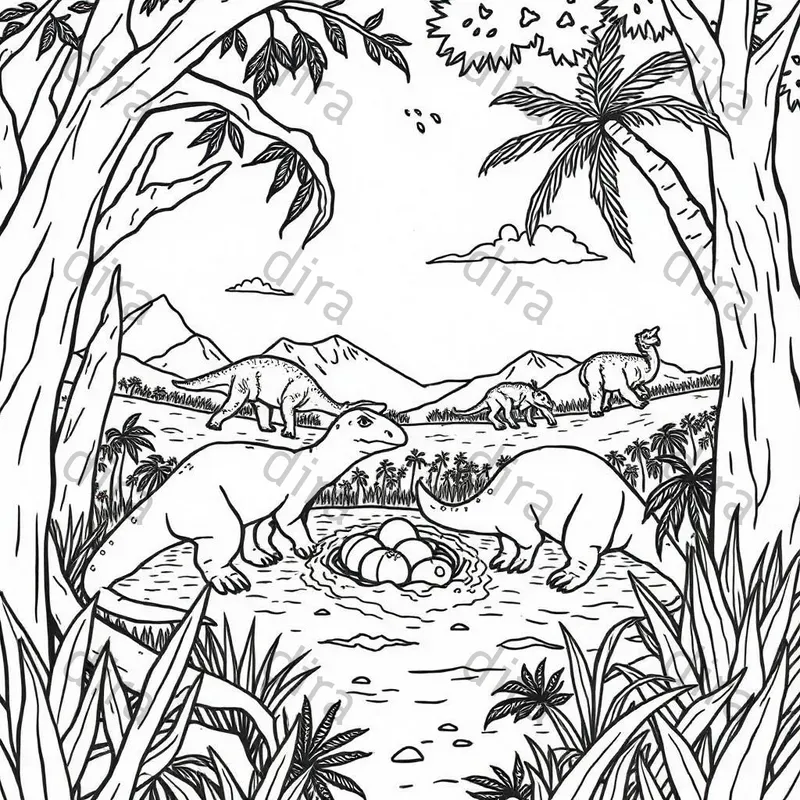 Dinasour Coloring Books