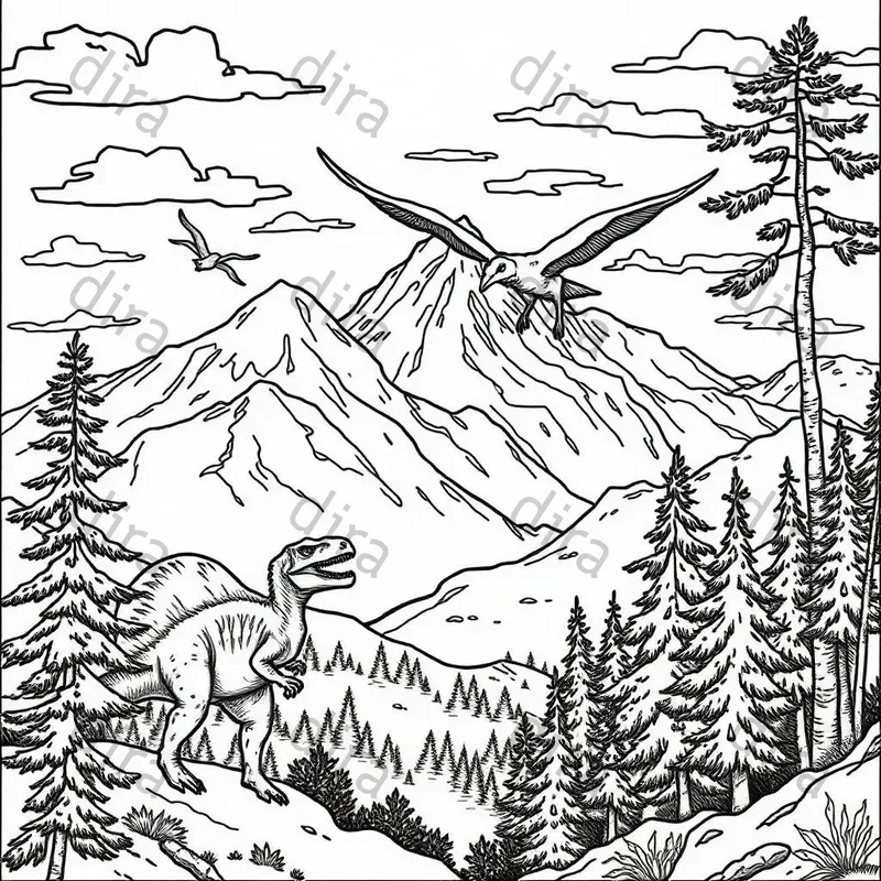 Dinasour Coloring Books