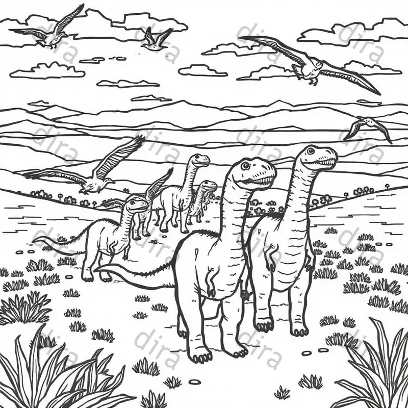 Dinasour Coloring Books