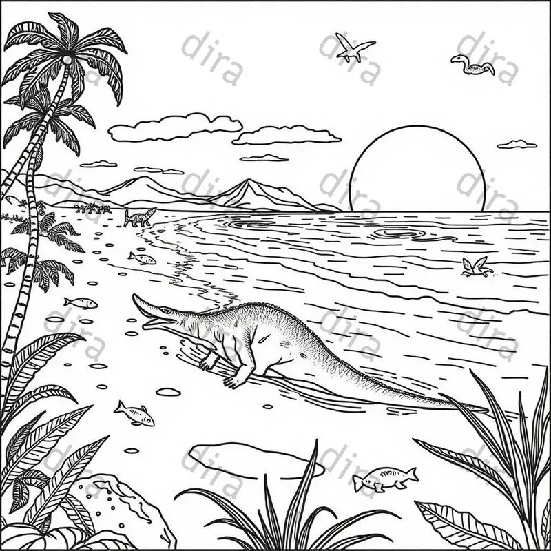 Dinasour Coloring Books