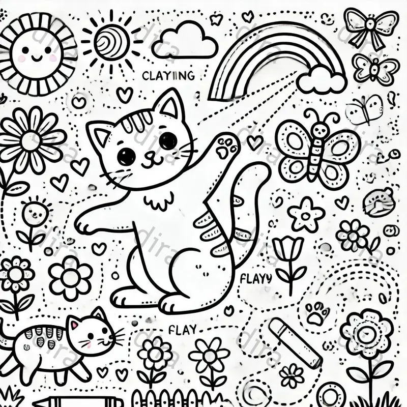 Cat Coloring Pages