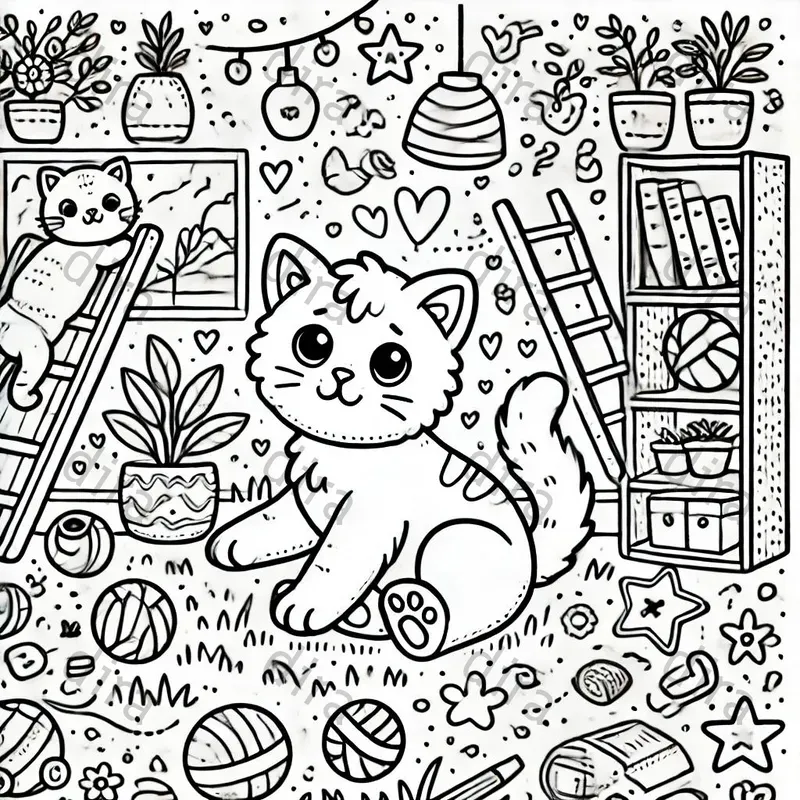 Cat Coloring Pages