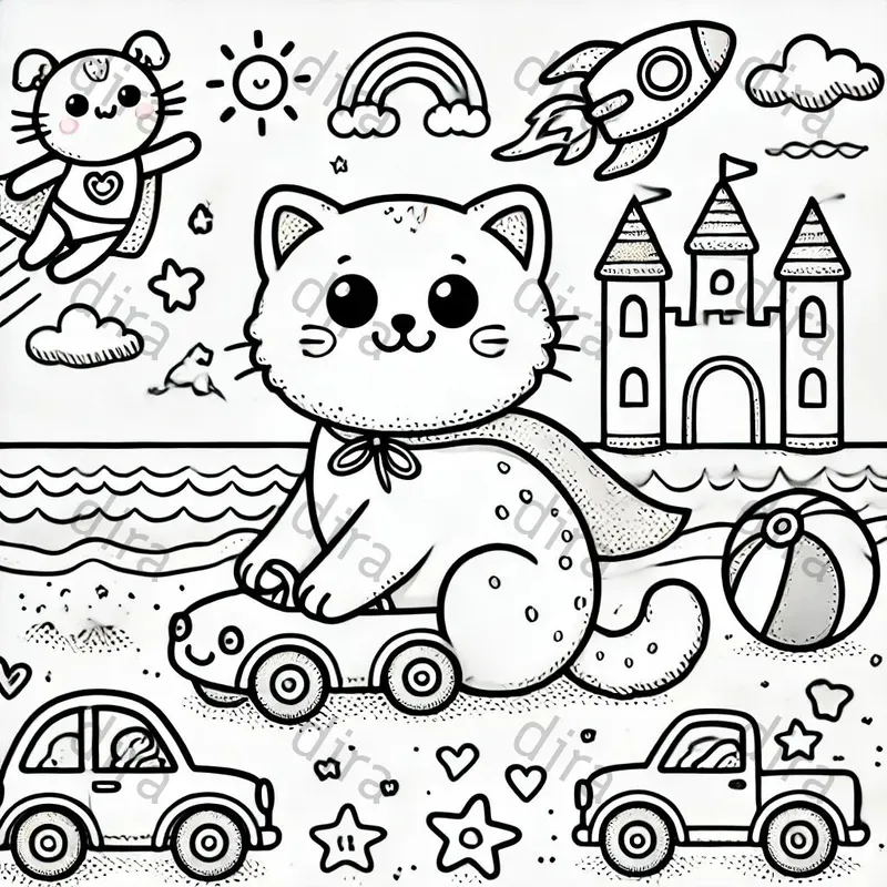 Cat Coloring Pages