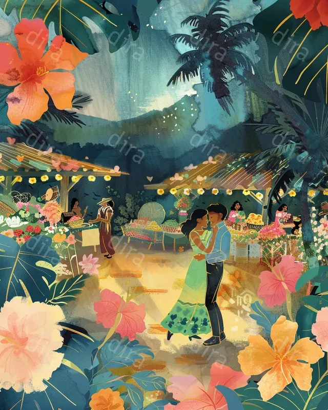 Nostalgic Hawaii Anime Style
