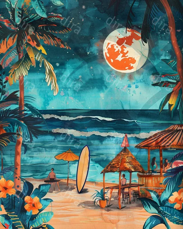 Nostalgic Hawaii Anime Style