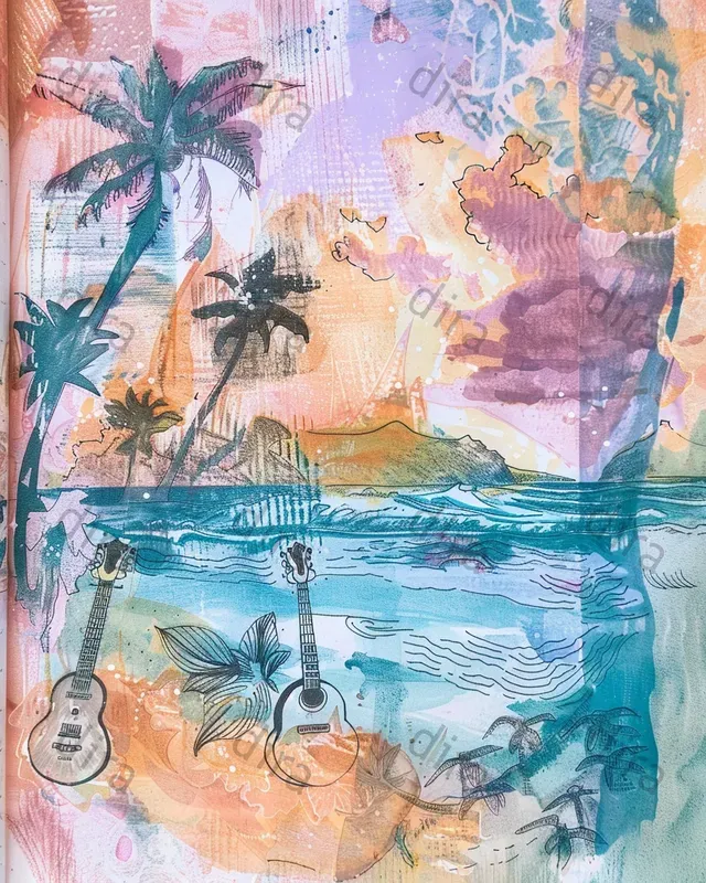 Nostalgic Hawaii Anime Style