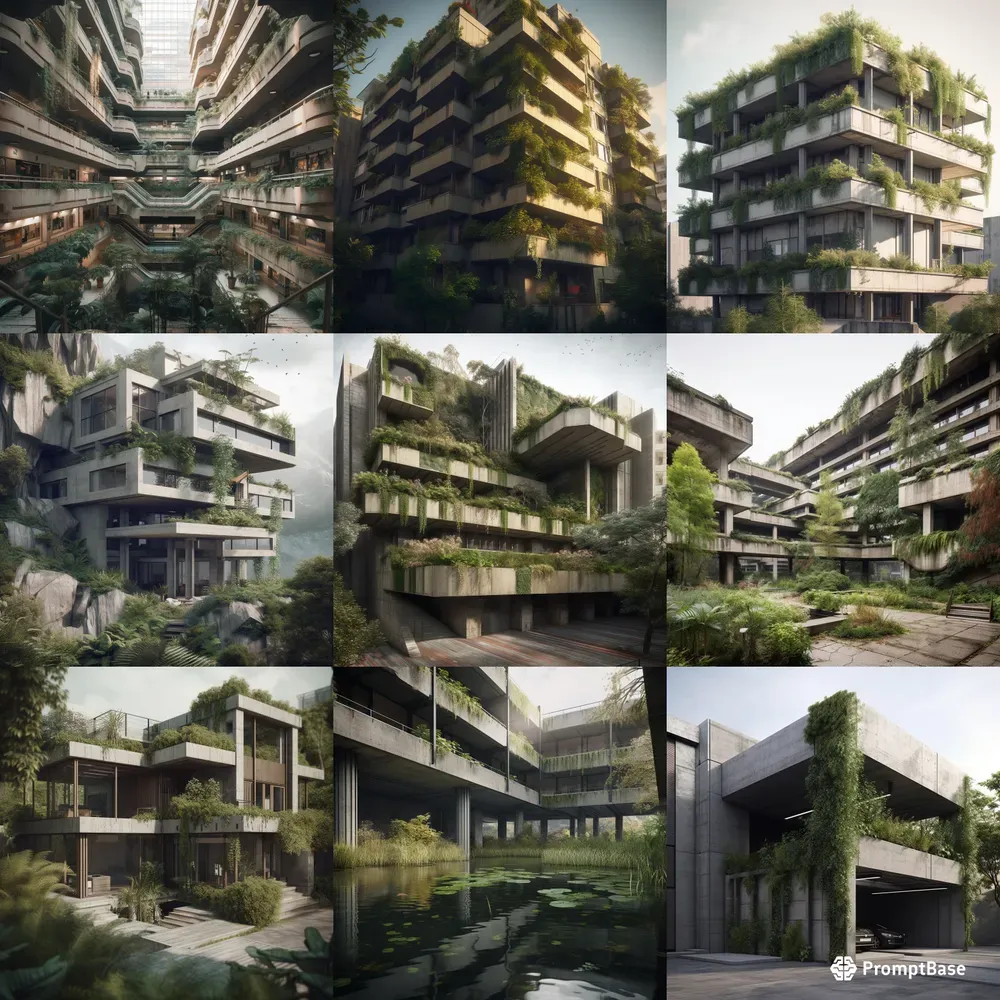 Eco Brutalist Architectures