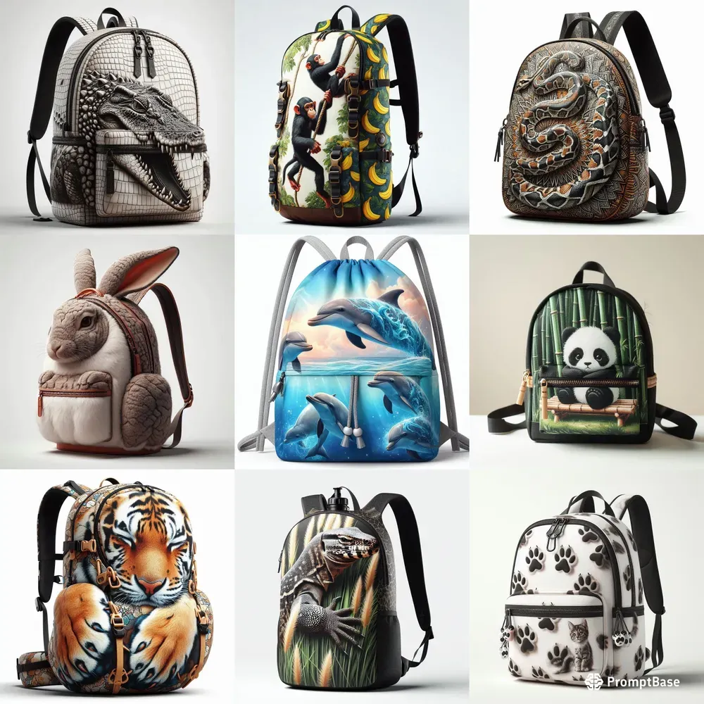 Wild Life Inspired Backpack Collections