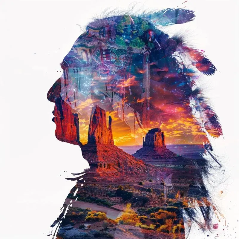 Double Exposure Portraits